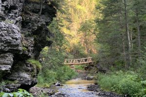 Sentier International des Appalaches, Pont sur la rivière Assemetquagan