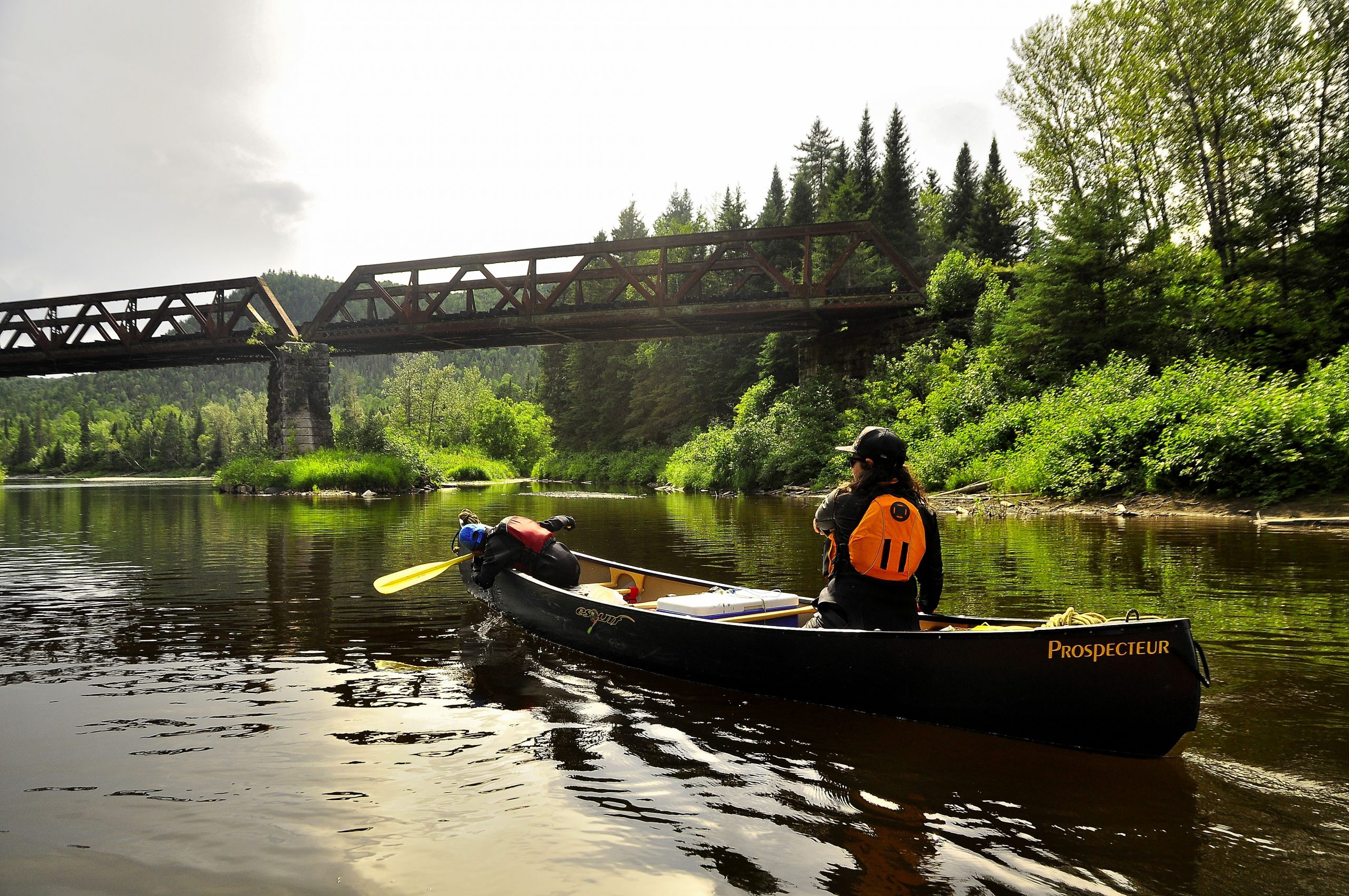 canot famille rivière Matapédia forfait guidé faune flore