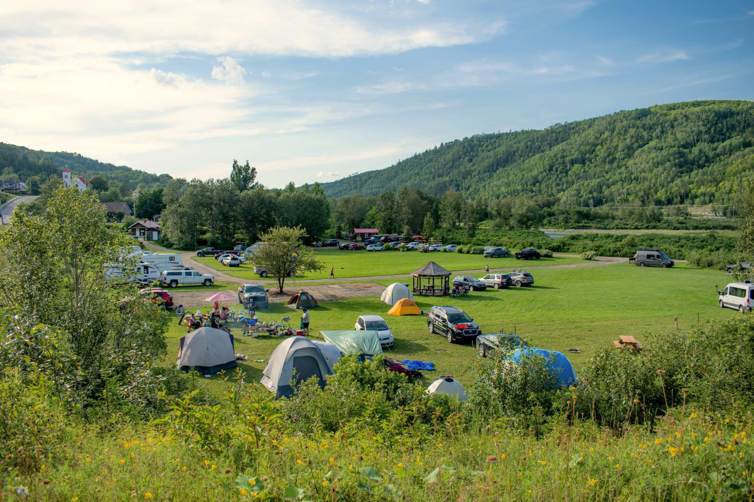 Camping Parc Adams Matapédia les Plateaux, Gaspésie, Québec