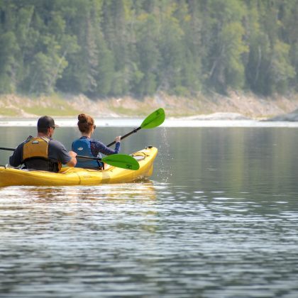 Rivière en kayak double