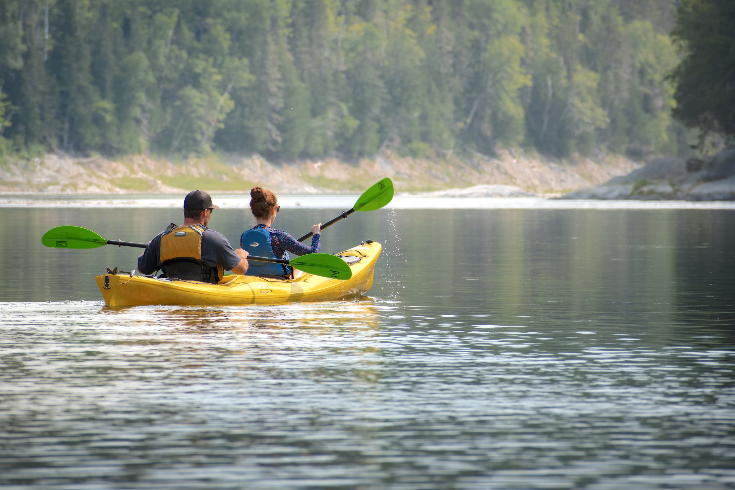 Rivière en kayak double
